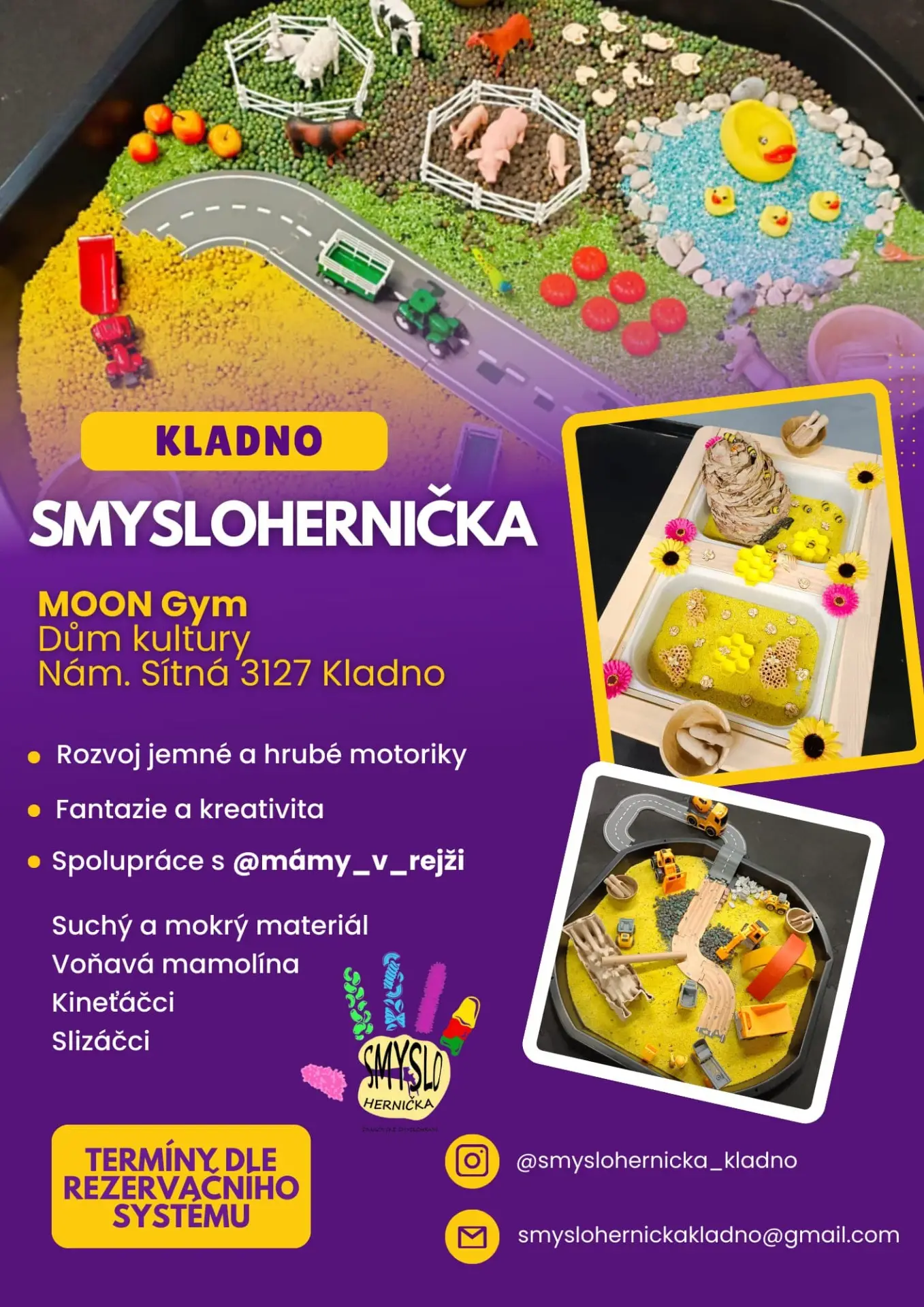 Smyslohernička - smyslohraní Kladno